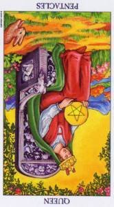 La carta del día: Reina de Oros invertida — significado, interpretación y guía práctica