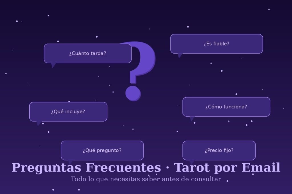 Preguntas frecuentes sobre el tarot por email: todo lo que debes saber antes de consultar